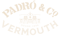 Padró & Co. Vermouth emblem; premium vermouths from Macabeo–Xarel·lo, oak-aged with up to 70 botanicals