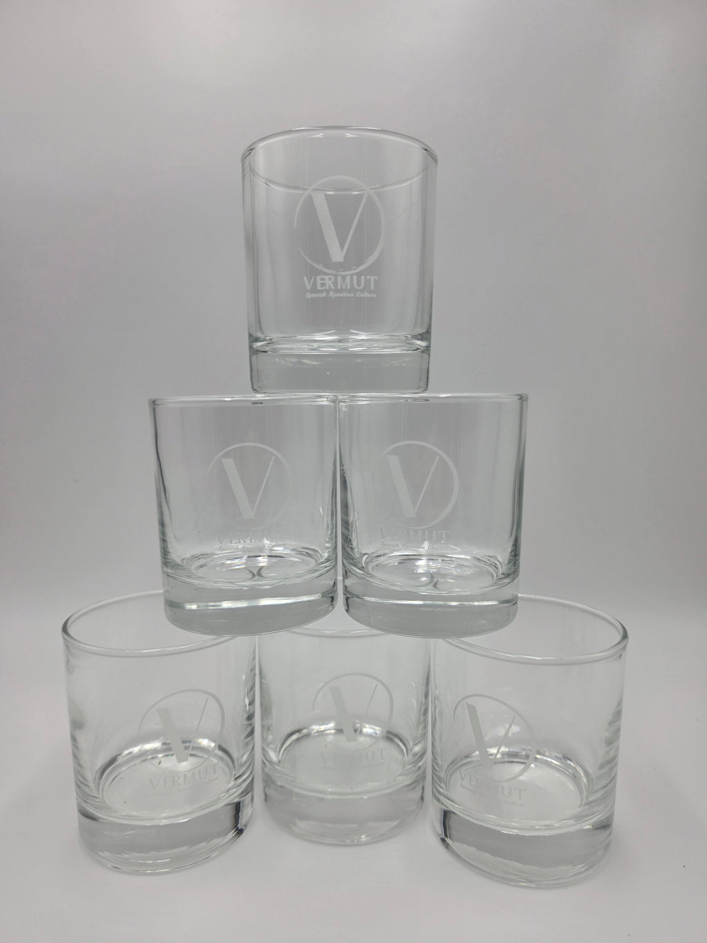 Set of Vermut Australia glasses with Vermut logo