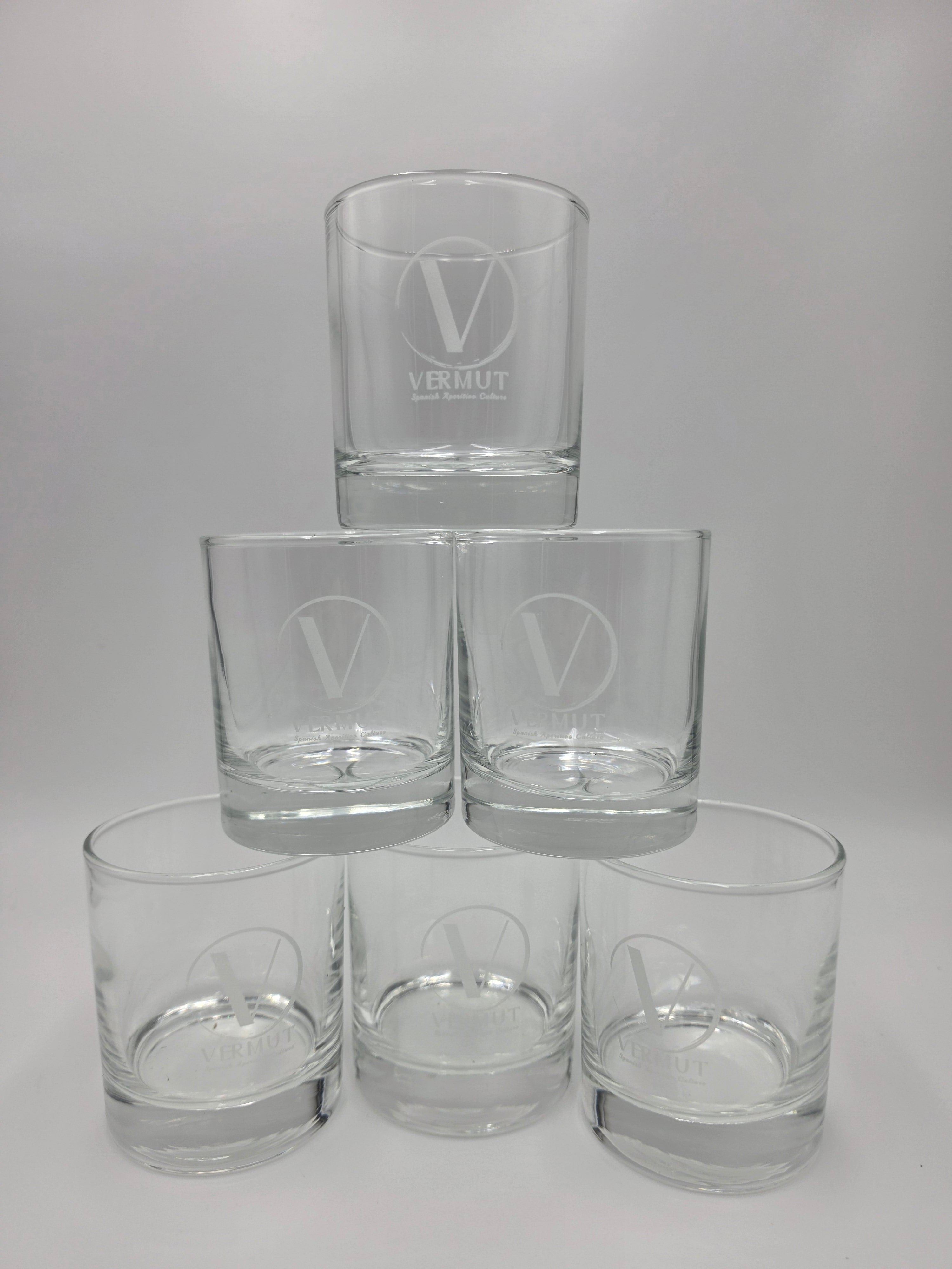 Set of Vermut Australia glasses with Vermut logo