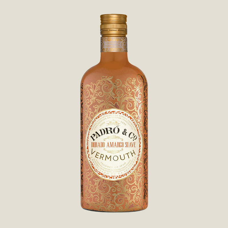 Padró & Co. Dorado Amargo Suave amber vermouth bottle