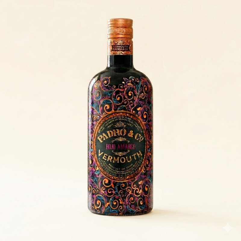 Padró & Co. Rojo Amargo Spanish vermouth bottle 